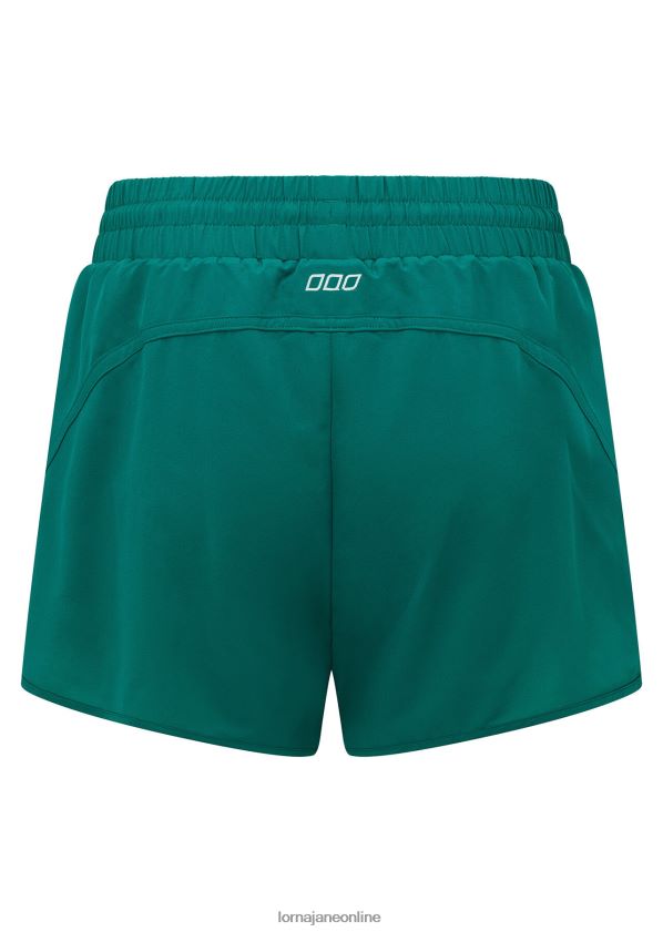 Lorna Jane ultimativer Kurzlauf ZR60X206 Bekleidung dunkles Blaugrün Frauen