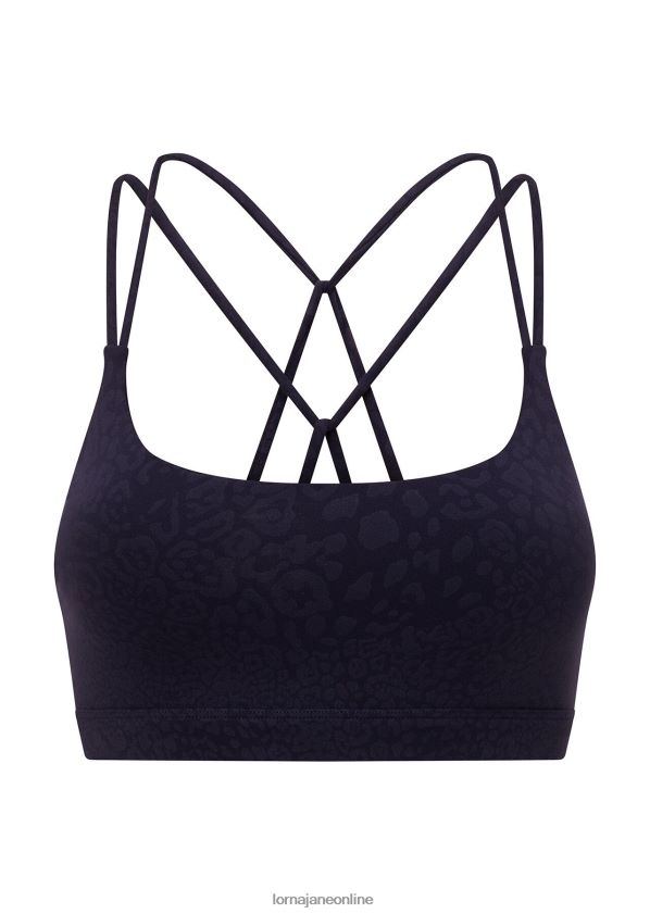 Lorna Jane verjüngender Sport-BH ZR60X258 Bekleidung französischer Marineleopard Frauen