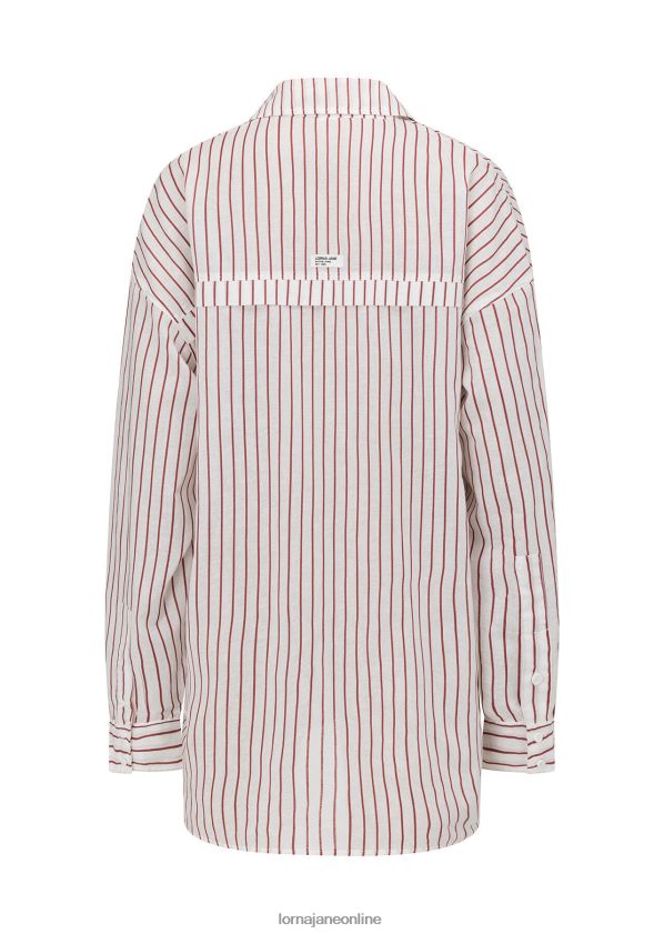 Lorna Jane Überschwimmshirt für den Sommerurlaub ZR60X414 Bekleidung Sommerstreifen Frauen