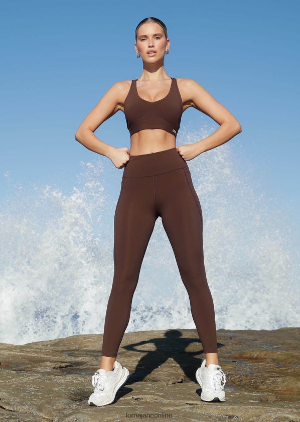 Lorna Jane Amy Phone Pocket Ankle Biter Tech-Leggings ZR60X448 Bekleidung Espresso Frauen