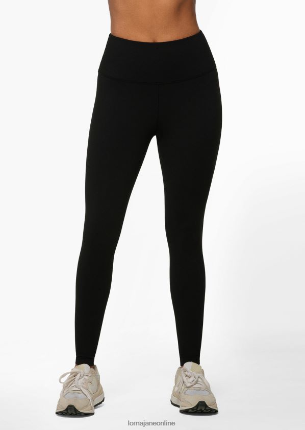Lorna Jane Ganztägige Lotus-Thermo-Leggings ohne Scheuern in voller Länge ZR60X103 Bekleidung Schwarz Frauen