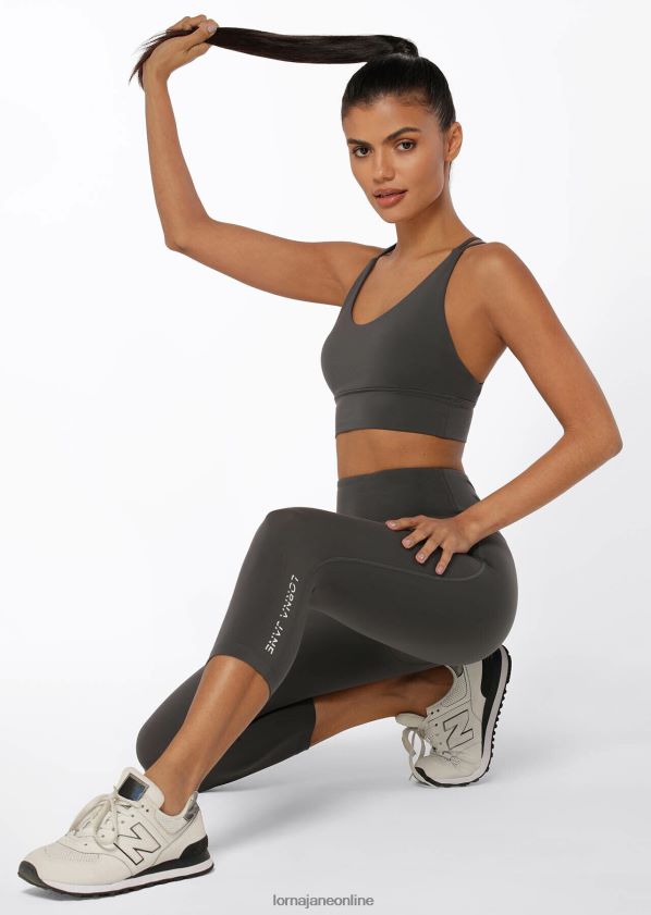 Lorna Jane Lotus No Chafe 7/8-Leggings ZR60X430 Bekleidung Titan Frauen