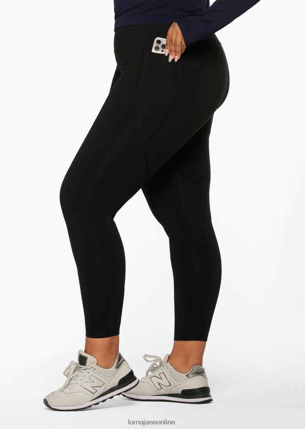 Lorna Jane Ultra Amy Thermo-Tech-Knöchelbeißer-Leggings ZR60X100 Bekleidung Schwarz Frauen