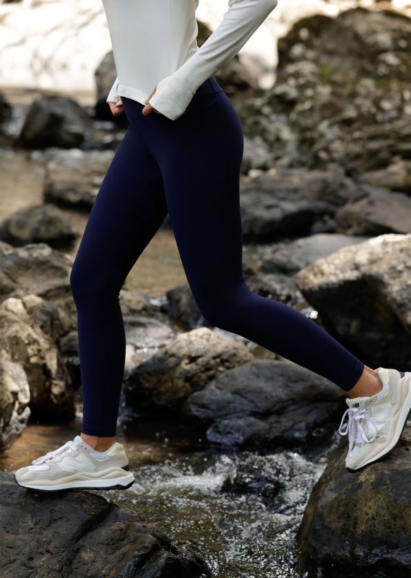 Lorna Jane Ultra Amy Thermo-Tech-Leggings in voller Länge ZR60X62 Bekleidung Französische Marine Frauen