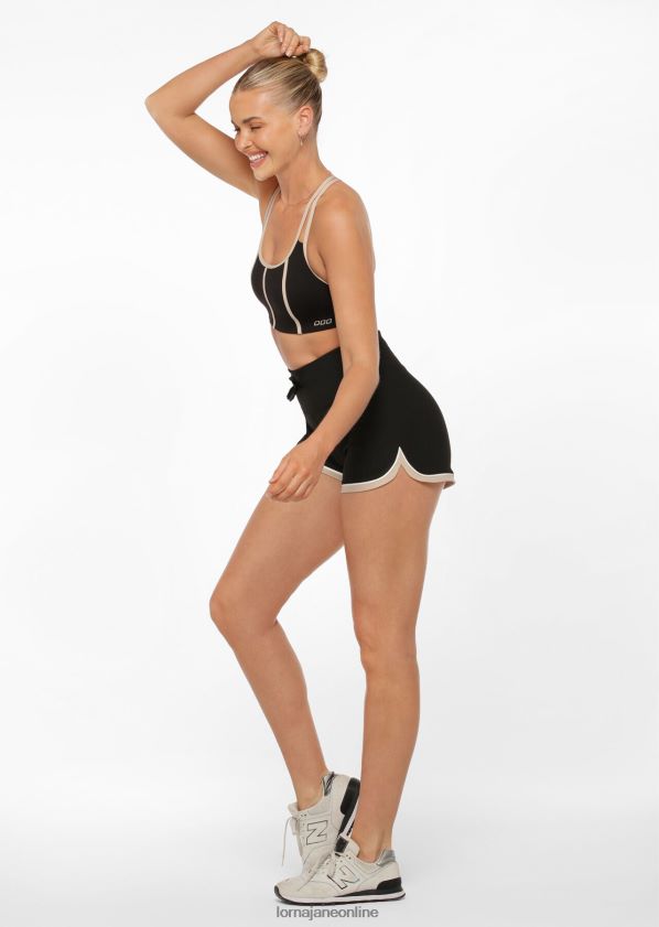Lorna Jane Deuce Rib Kick Short ZR60X188 Bekleidung Schwarz Frauen