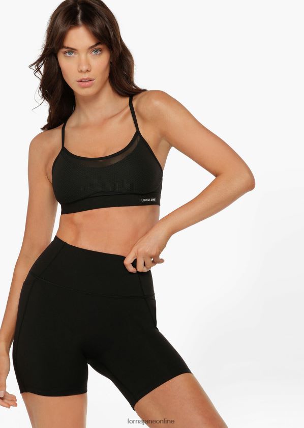 Lorna Jane Hochgefaltete No-Ride-Fahrradshorts aus recyceltem Material ZR60X86 Bekleidung Schwarz Frauen