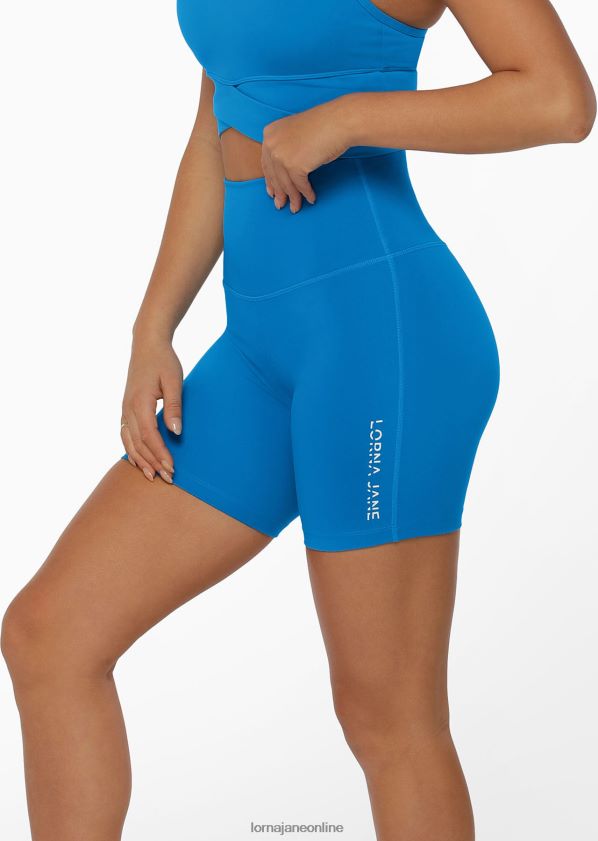 Lorna Jane Hochklappbare, scheuerfreie Lotus-Fahrradshorts ZR60X380 Bekleidung Kornblume Frauen