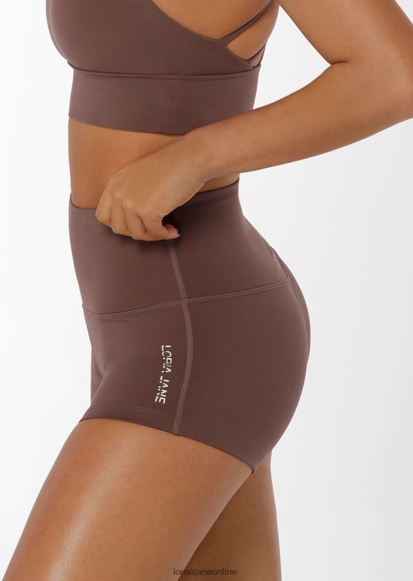 Lorna Jane Lotus No Chafe 7cm Fahrradshorts ZR60X401 Bekleidung Stein Frauen