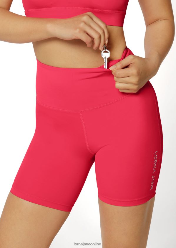 Lorna Jane Lotus No Chafe Cool Touch Fahrradshorts ZR60X202 Bekleidung Neon-Himbeere Frauen