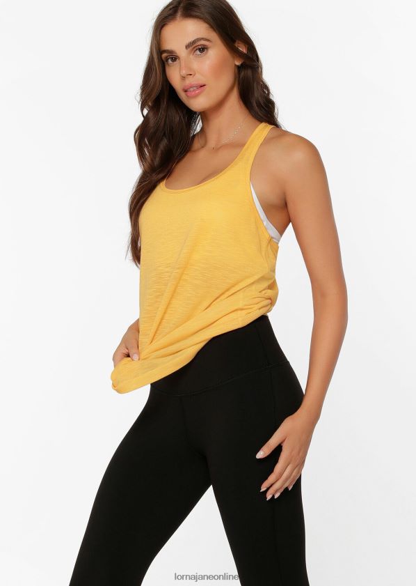 Lorna Jane Lässiges Fitness-Tanktop ZR60X253 Bekleidung Löwenzahn Frauen