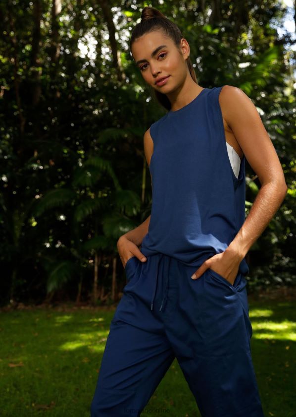 Lorna Jane Muskeltank ausschalten ZR60X487 Bekleidung Indigo Frauen