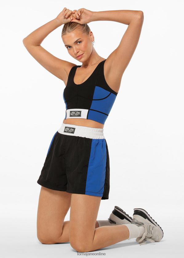 Lorna Jane All-Star-Kombi aus recyceltem BH-Tanktop ZR60X116 Bekleidung schwarzer Spleiß Frauen