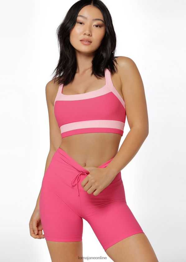 Lorna Jane Flaunt It Ripp-Sport-BH ZR60X212 Bekleidung Babyrosa Frauen